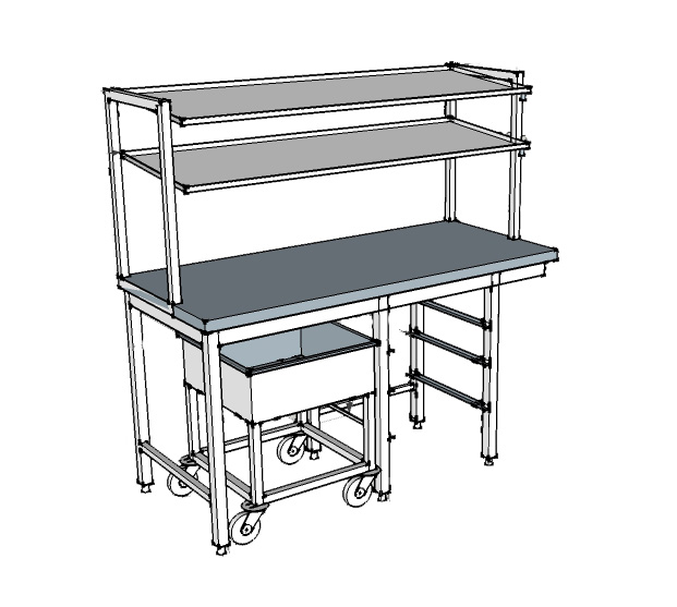 Sorteringsbänk GT 155, 1600x700x1600mm